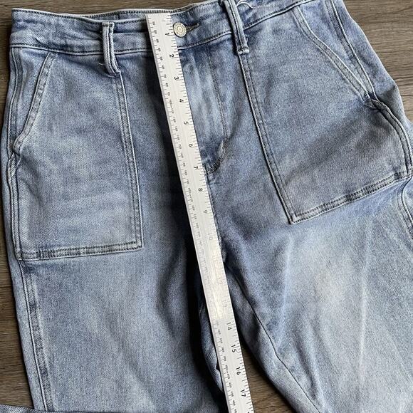 Judy Blue Jogger Jeans Light Wash High Rise Denim Size 7/28 * - Picture 6 of 11